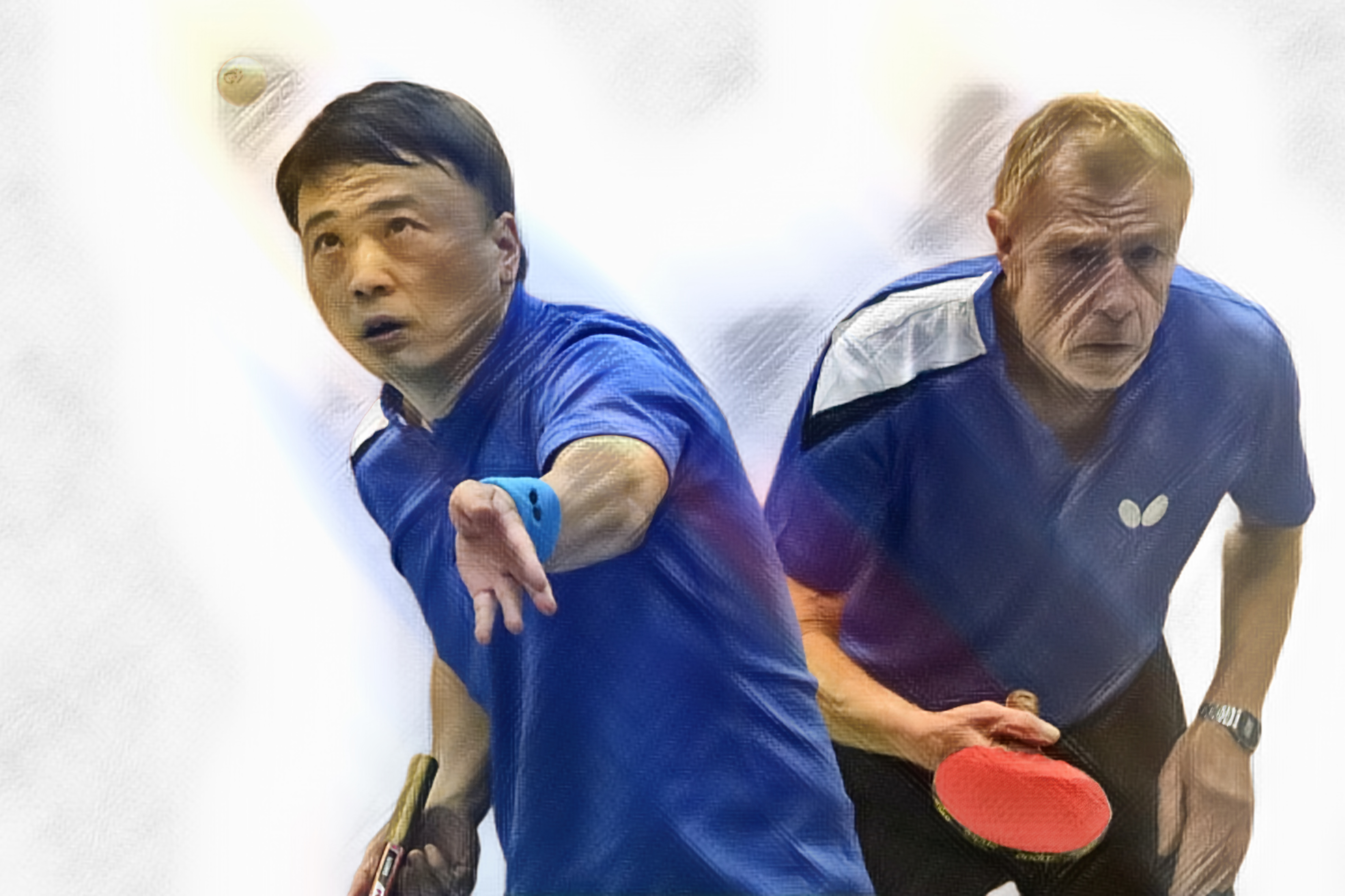 Spielszene: Doppel 2 am Tisch